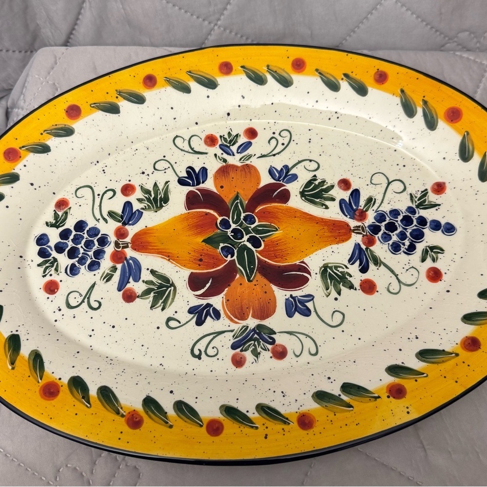 Beautiful  vintage serving platter, "Julie Upland" platter.